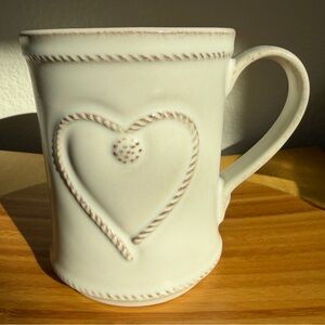 Juliska Portugal Berry & Thread Cup Full of Love Mug Whitewash Valentine’s Day